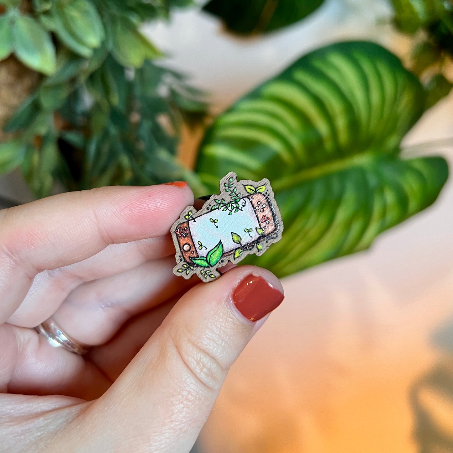 Cosy Gamer Wooden Pin