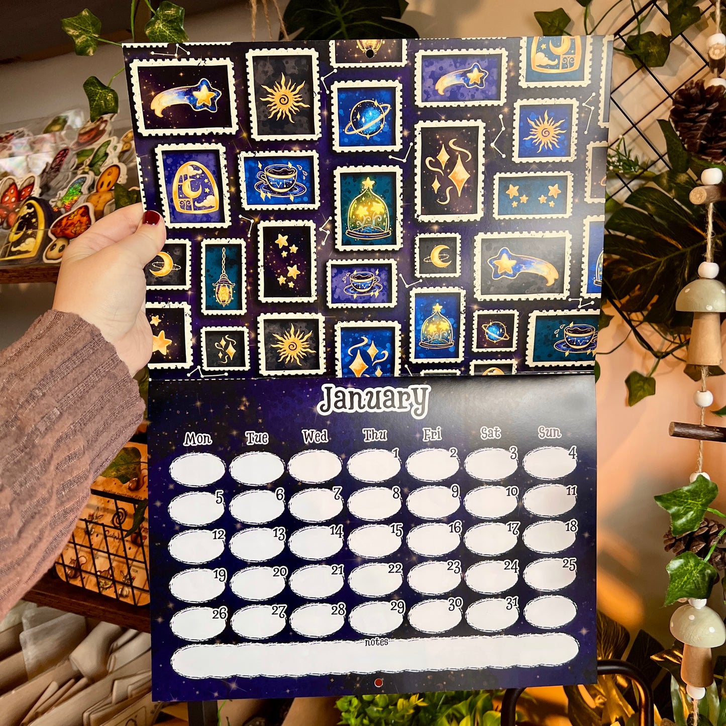 Magical Stamp Wall Calendar 2026