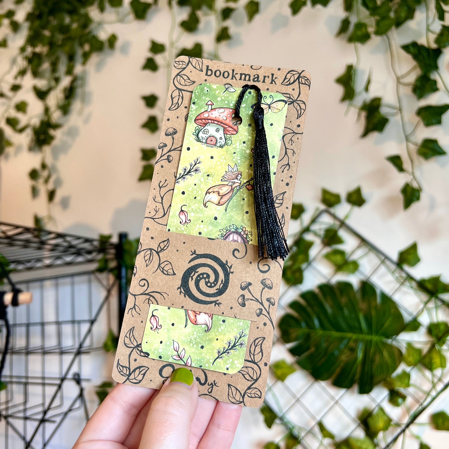 SECOND Red Magic Garden Bookmark