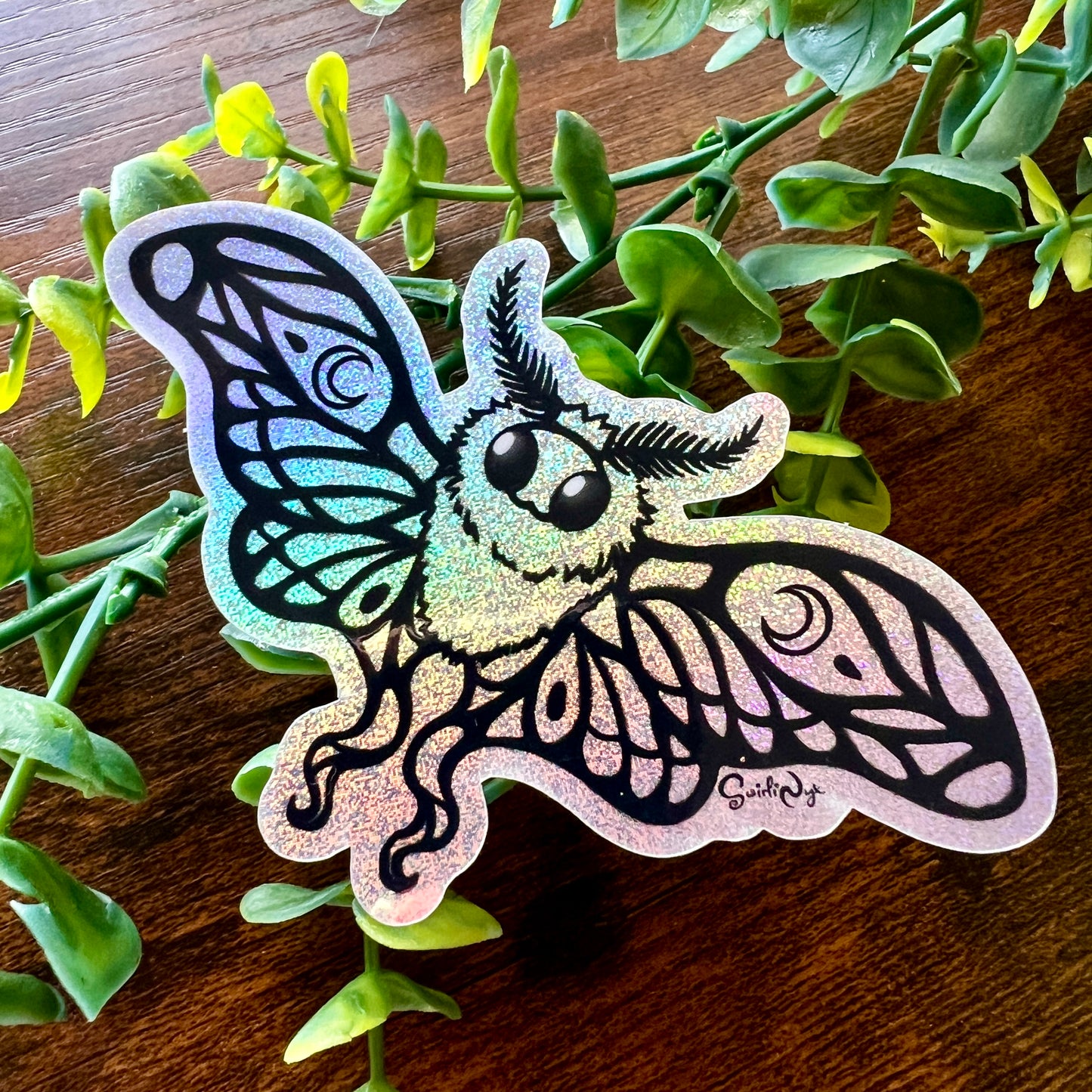Lunie the Moth Pixie Dust Sticker