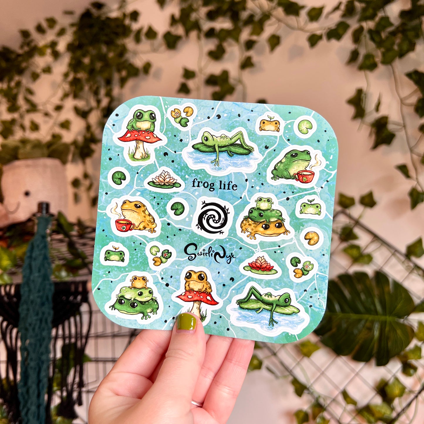 Classic Frog Life Sticker Sheet
