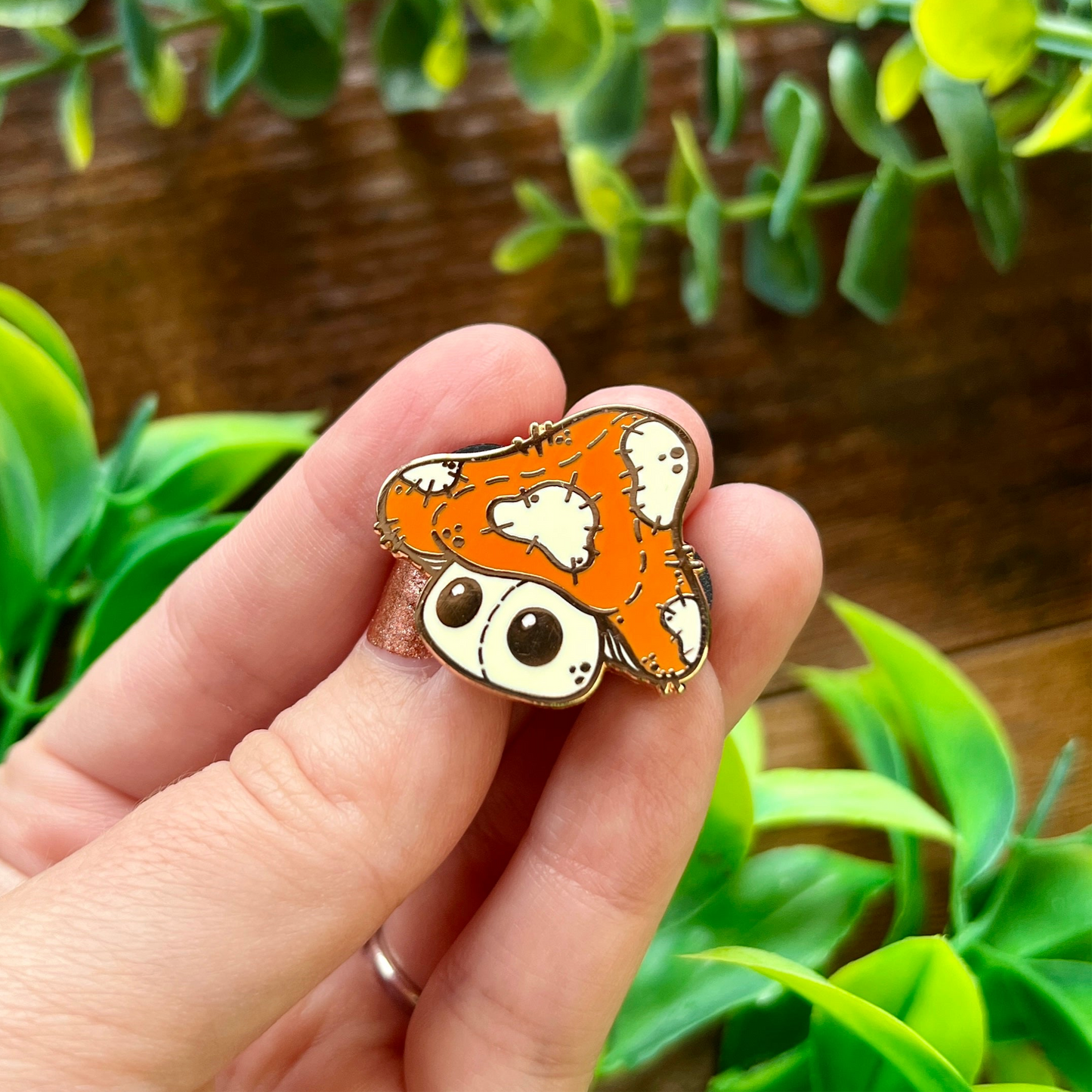 Plushroom the Mushroom Enamel Pin