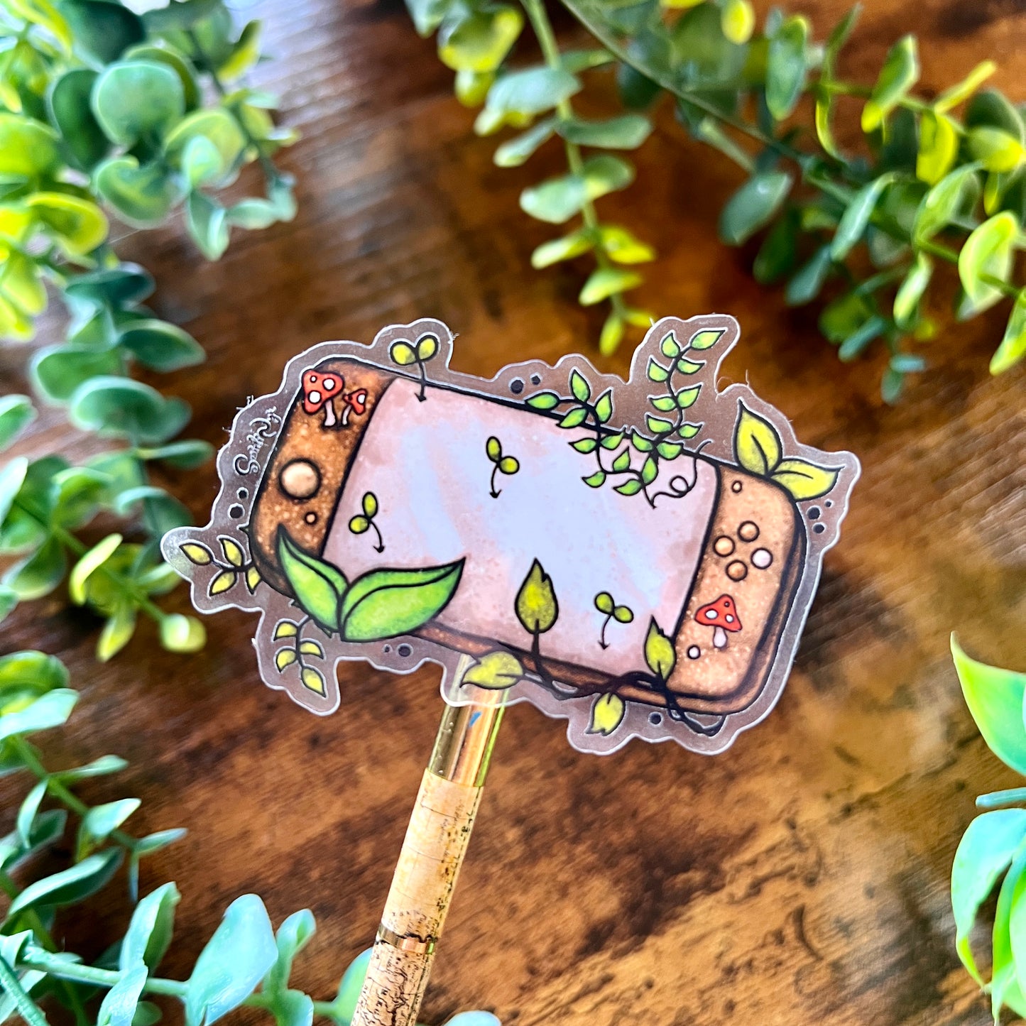 Cosy Gamer Clear Sticker