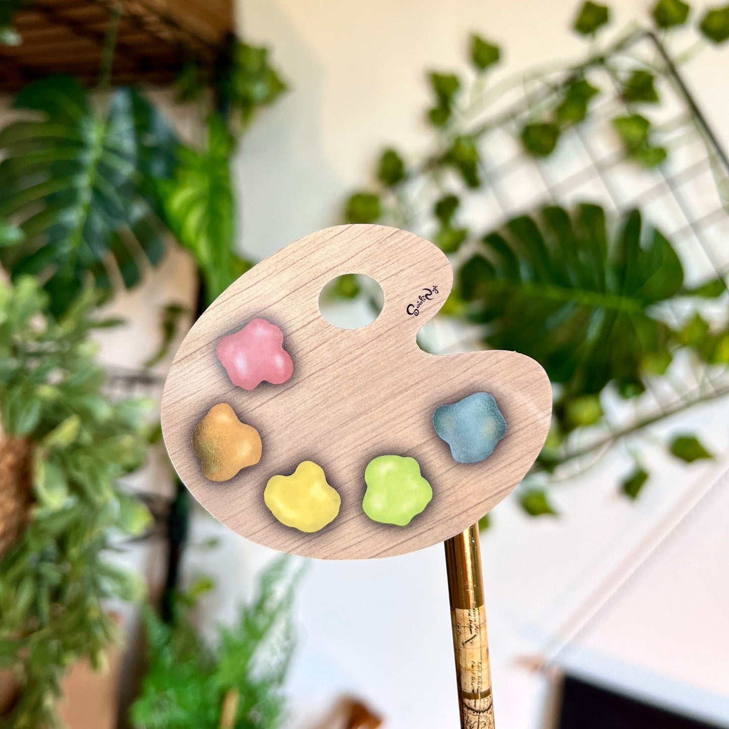 Classic Paint Palette Translucent Sticker