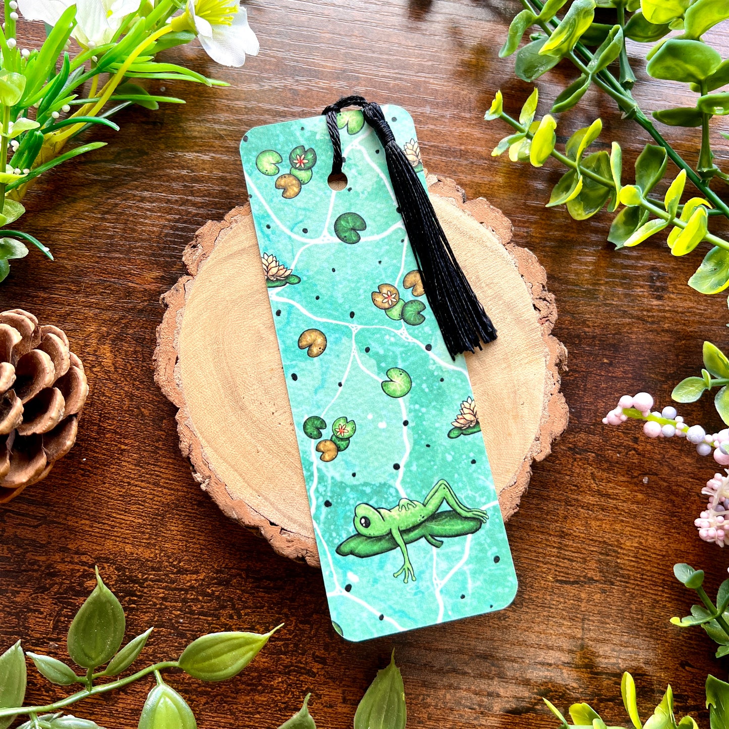 SECOND Classic Lily Pad Frog Bookmark