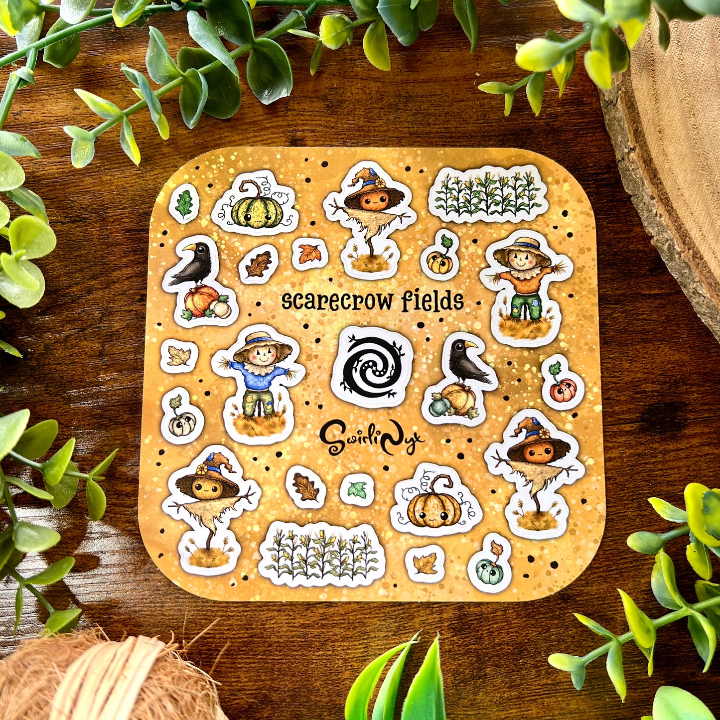 Light Scarecrow Fields Sticker Sheet