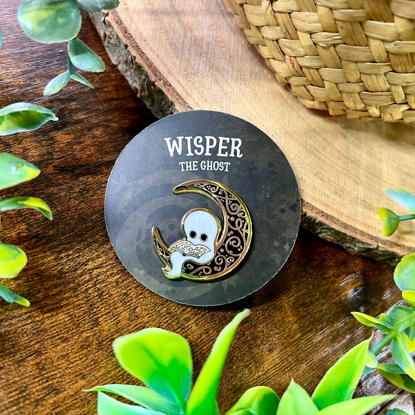 Wisper the Ghost Enamel Pin