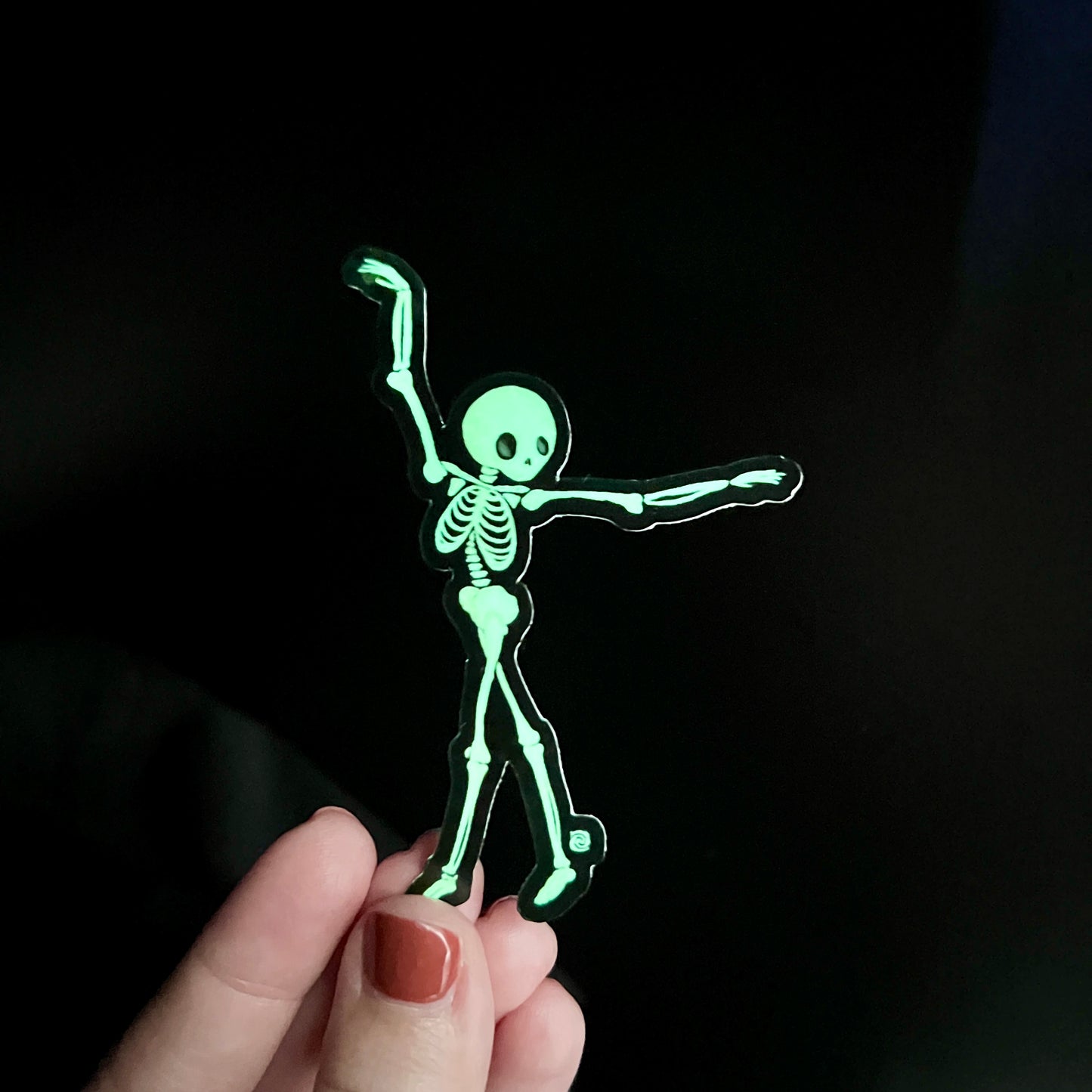 Dancing Skeleton Sticker (Glow in the Dark)