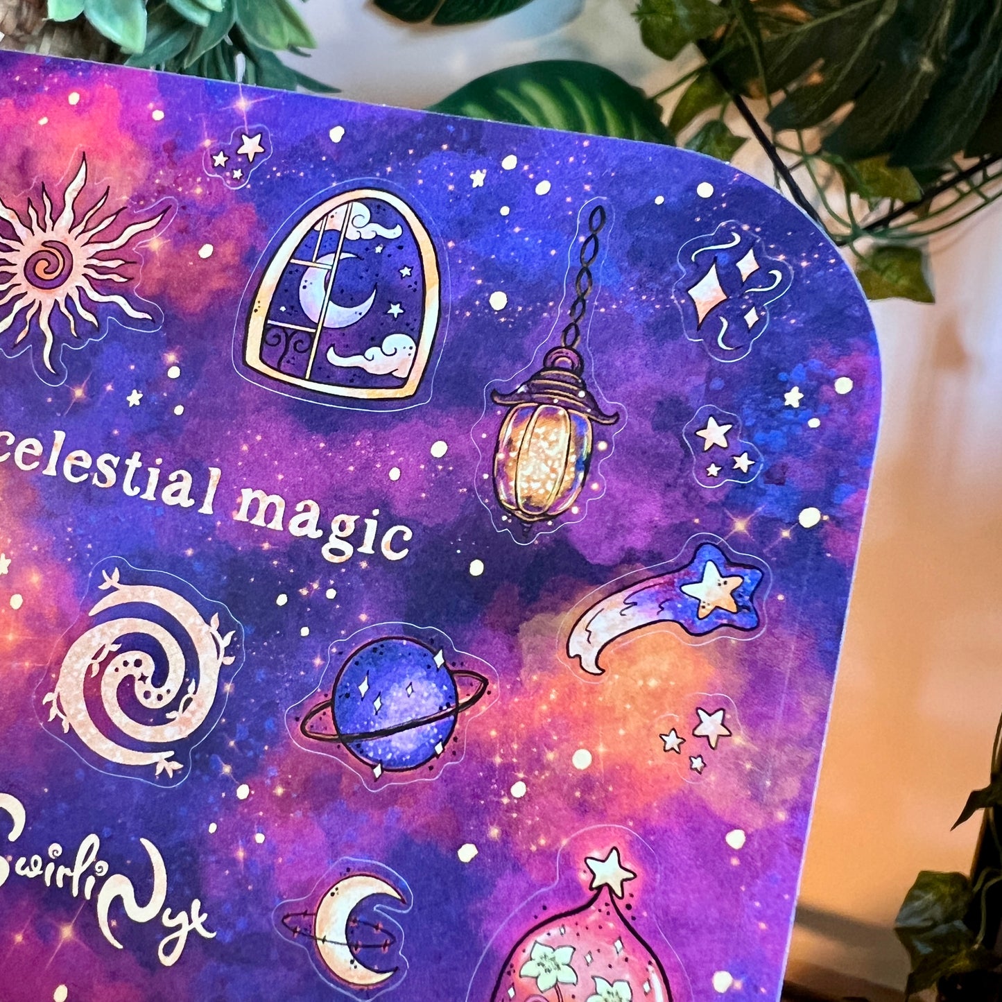 Purple Celestial Magic Sticker Sheet