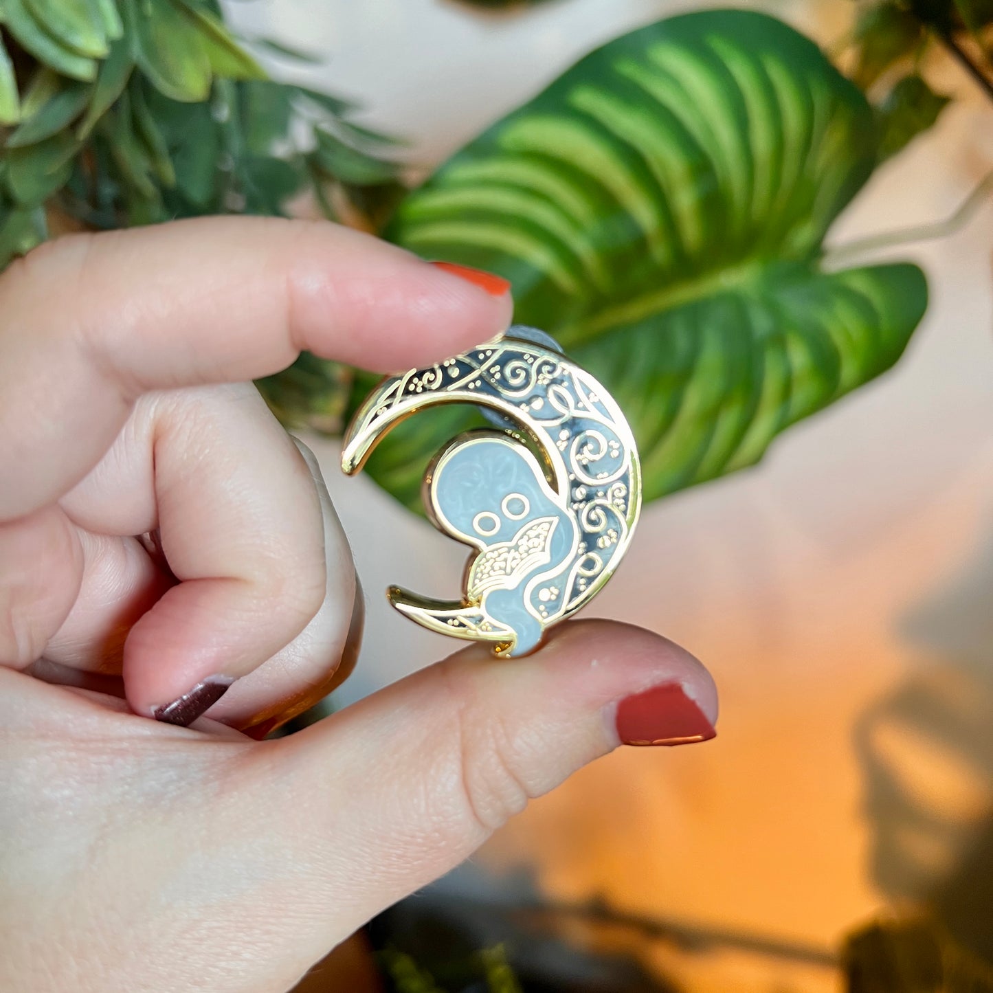 Wisper the Ghost Enamel Pin