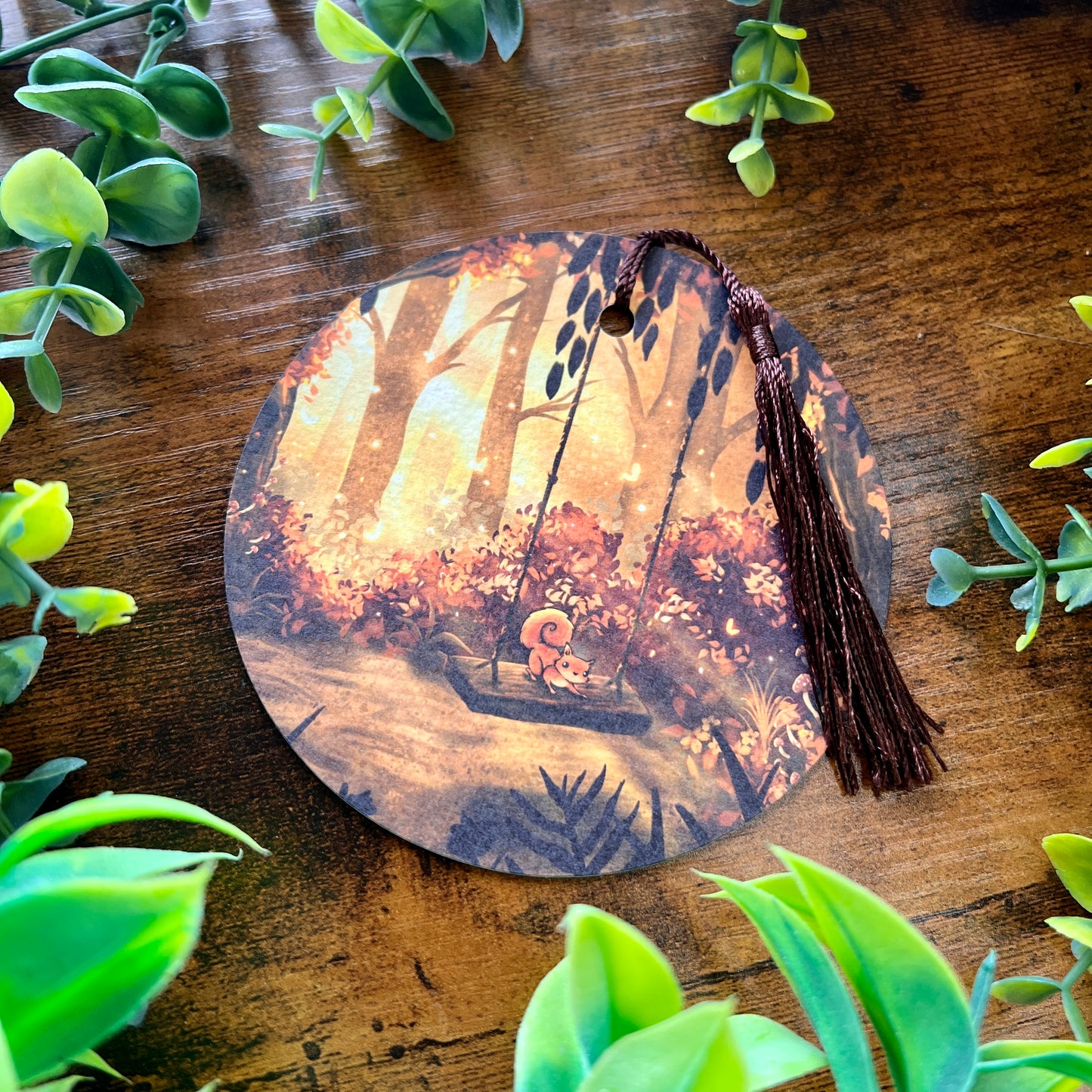 Squirrel Swing Bookmark