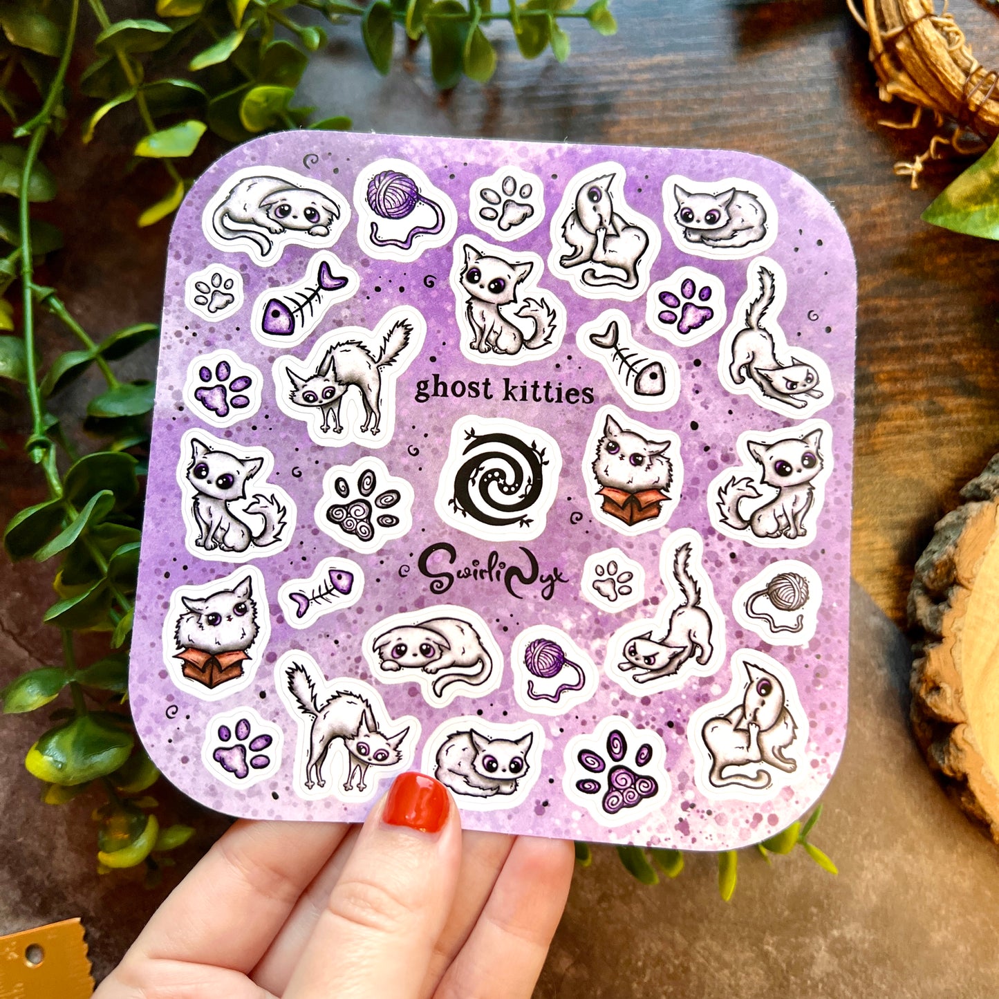 Ghost Kitties Sticker Sheet