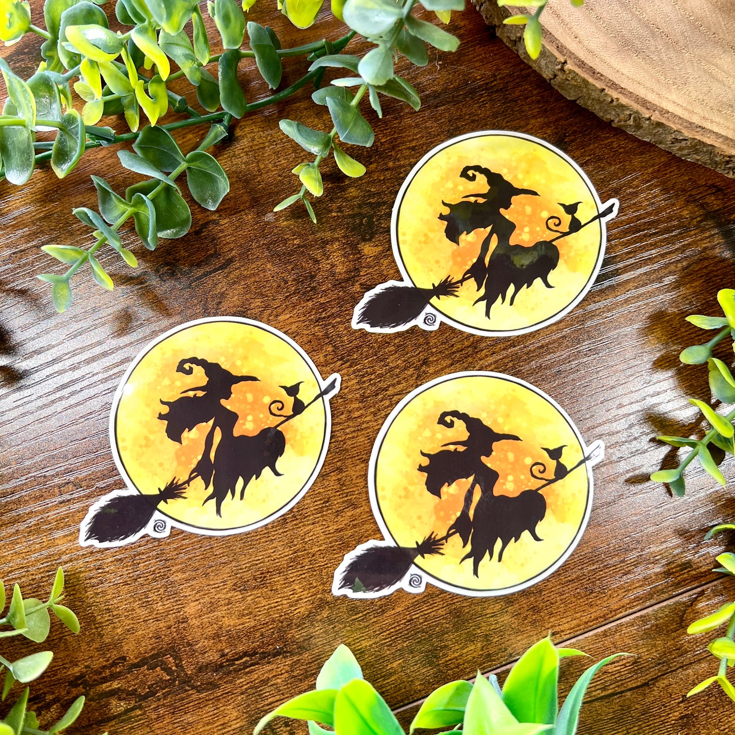 Witch's Moon Clear Sticker