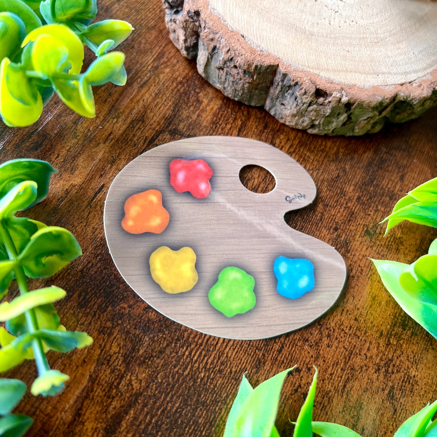 Classic Paint Palette Translucent Sticker