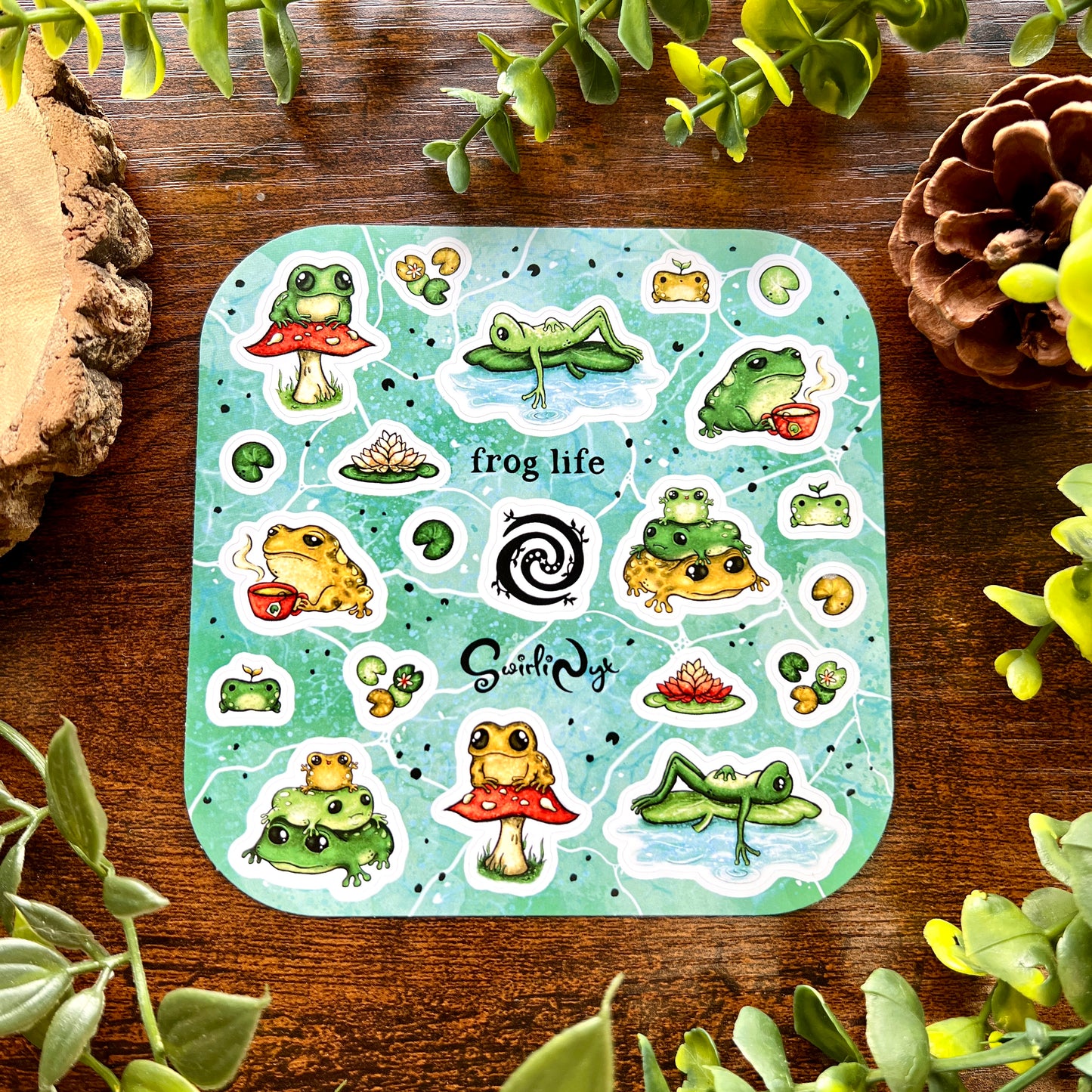Classic Frog Life Sticker Sheet