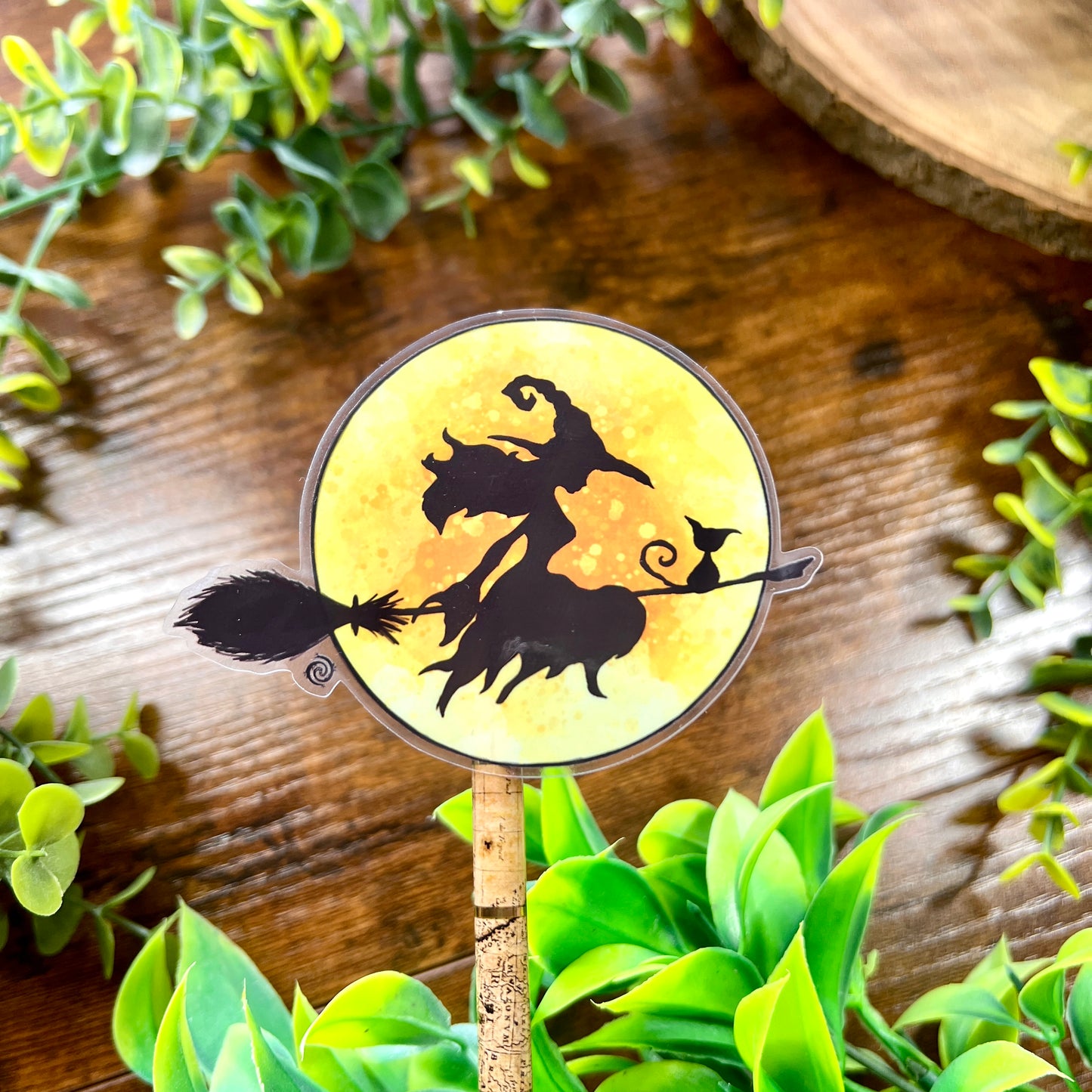 Witch's Moon Clear Sticker