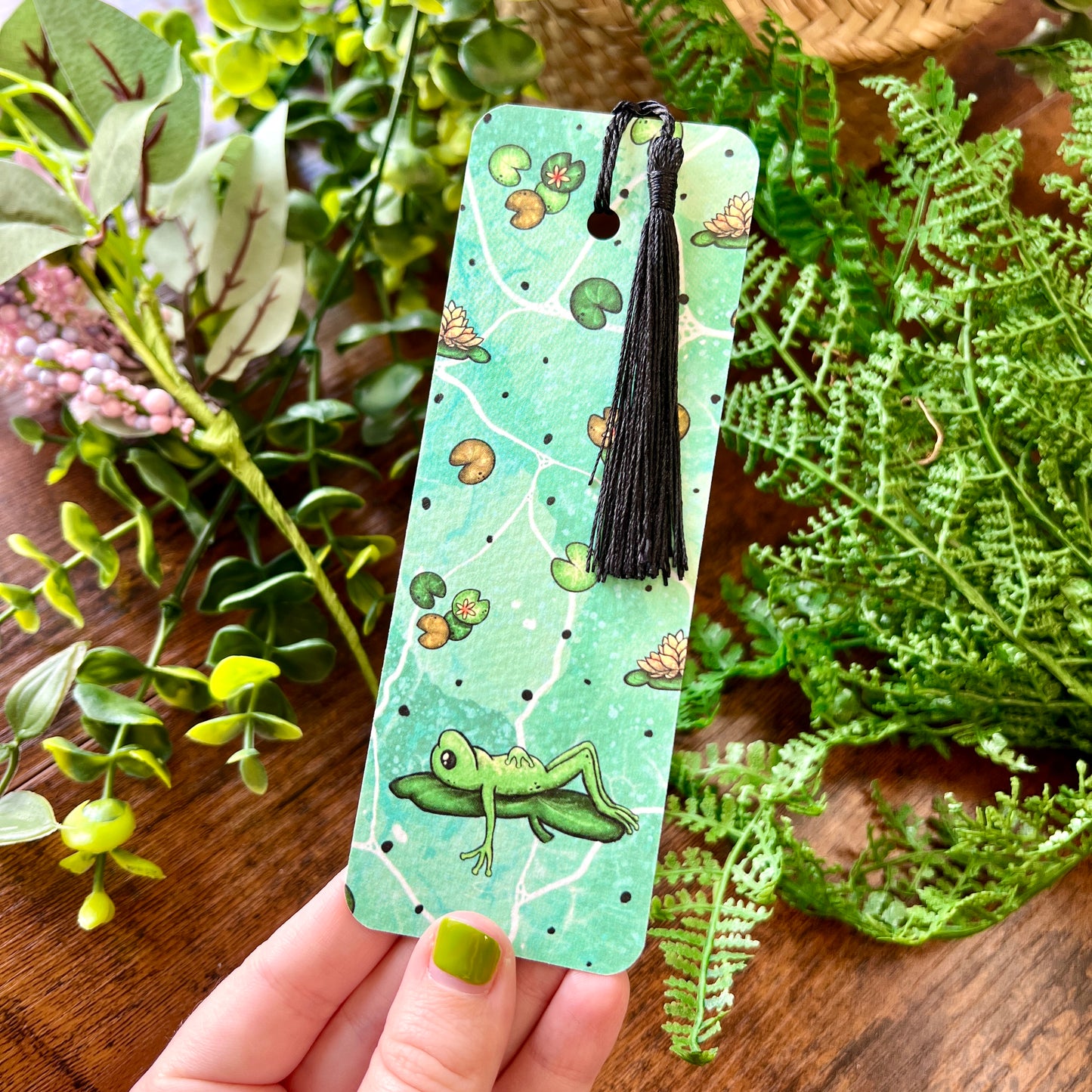 SECOND Classic Lily Pad Frog Bookmark
