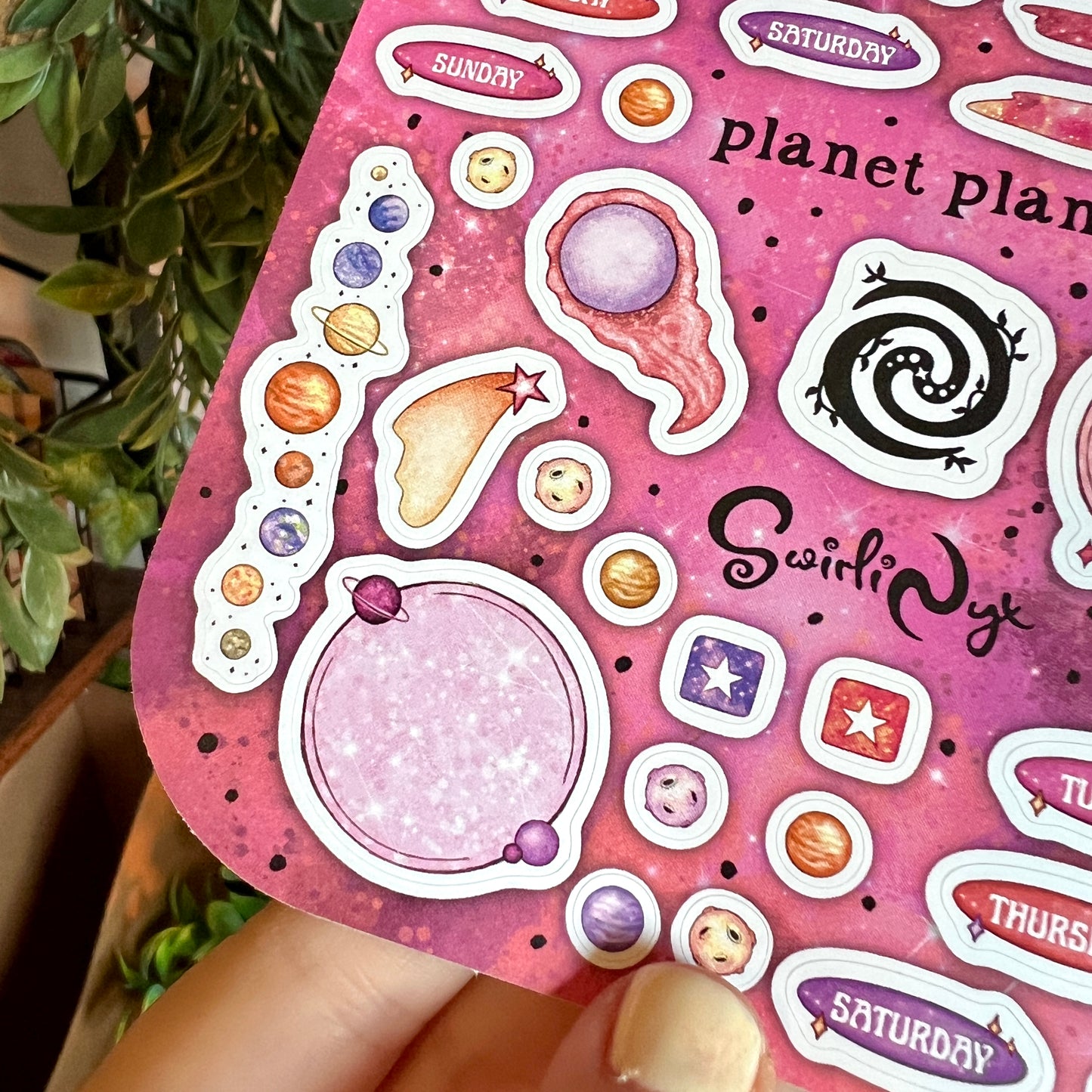 Planet Planner Sticker Sheet