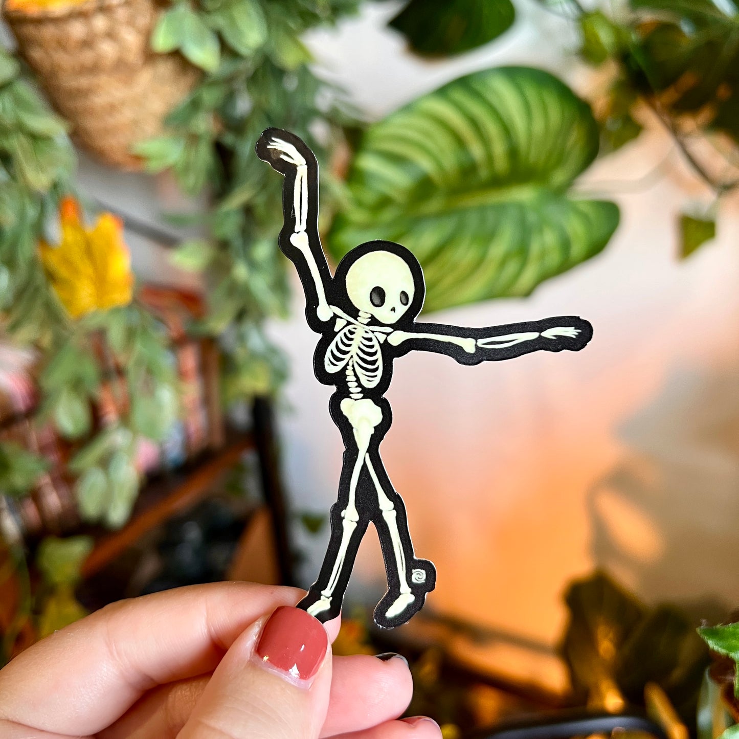 Dancing Skeleton Sticker (Glow in the Dark)