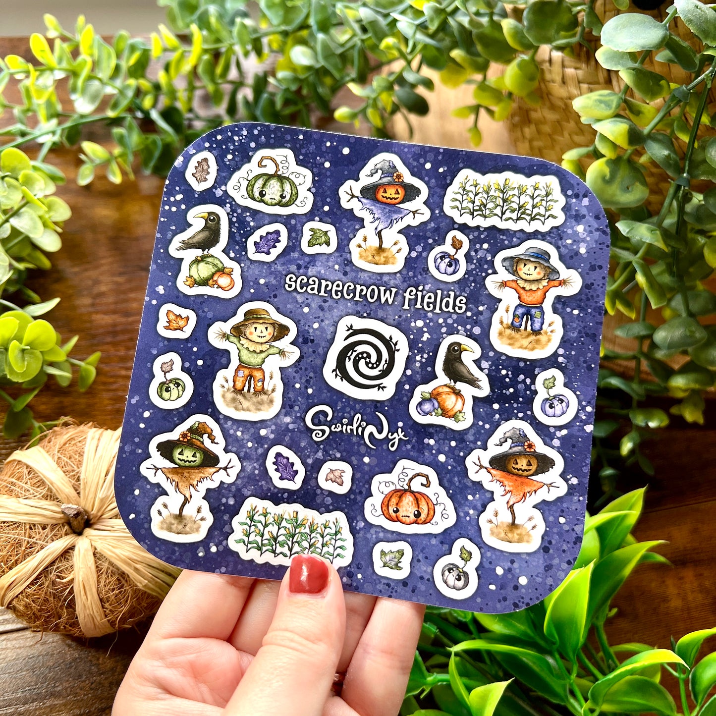 Dark Scarecrow Fields Sticker Sheet