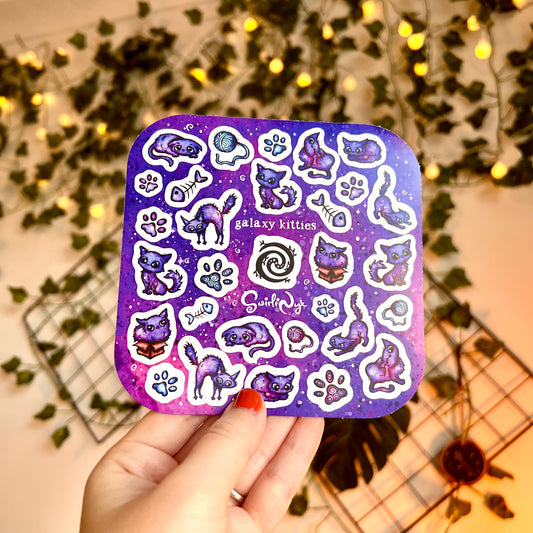 Galaxy Kitties Sticker Sheet
