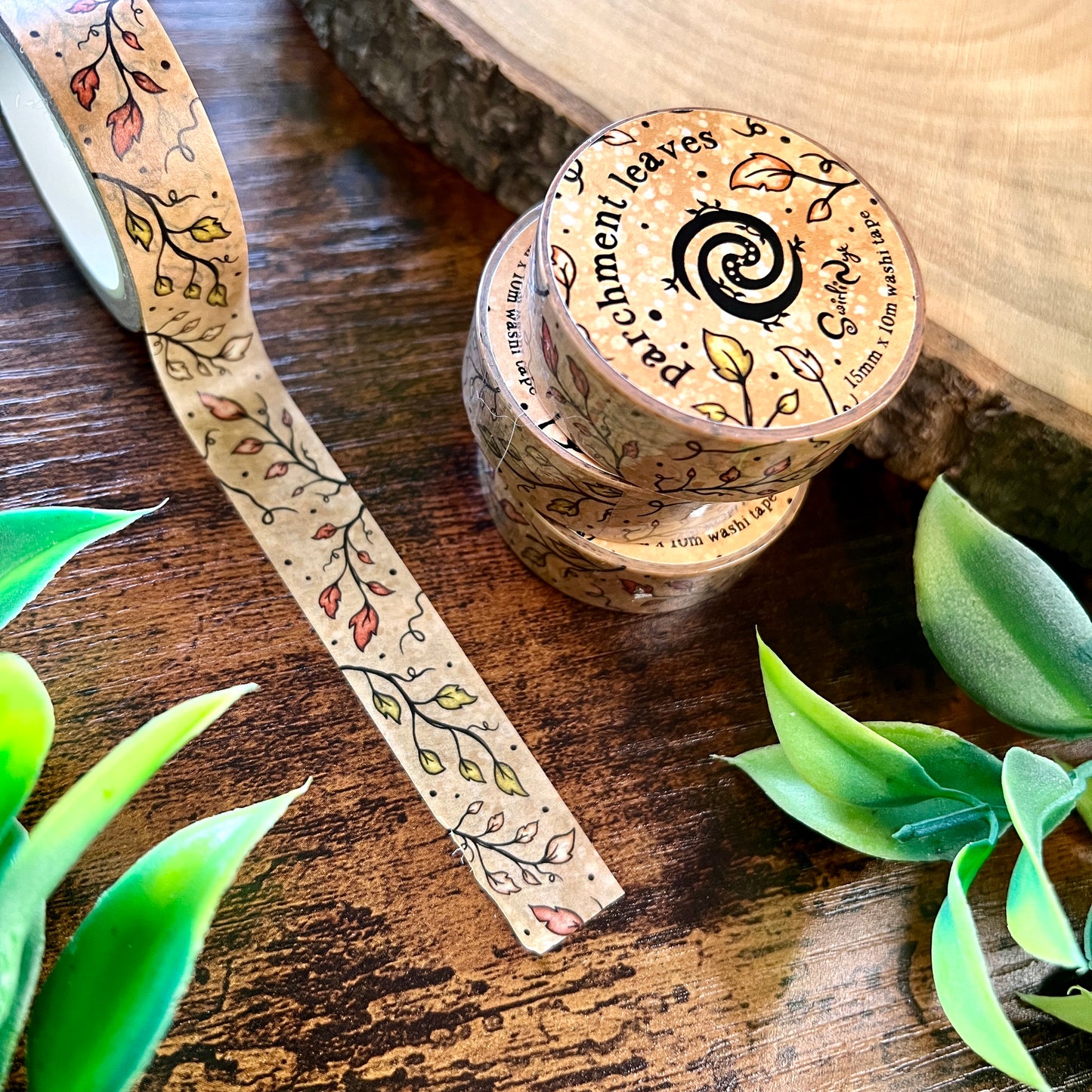 Parchment Leaves Washi Tape