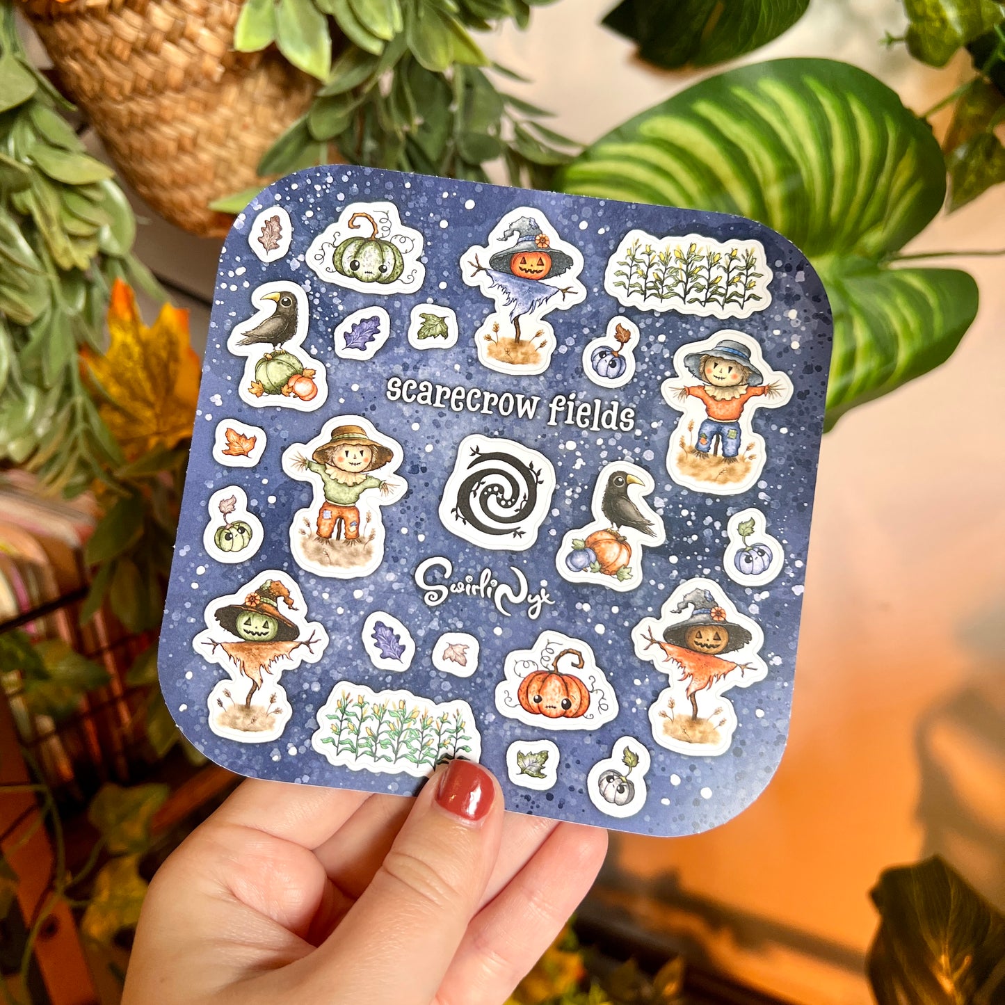 Dark Scarecrow Fields Sticker Sheet