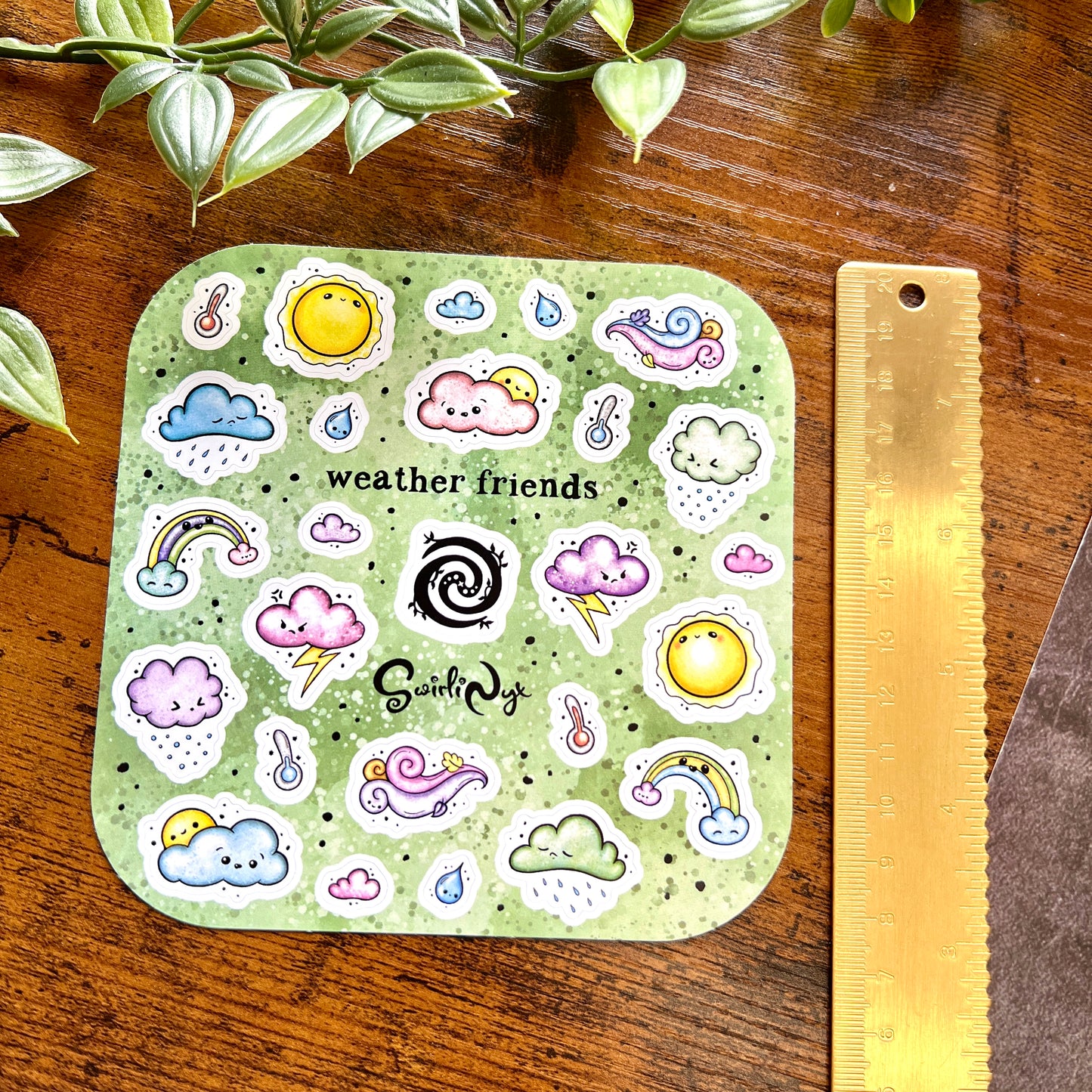 Pastel Weather Friends Sticker Sheet