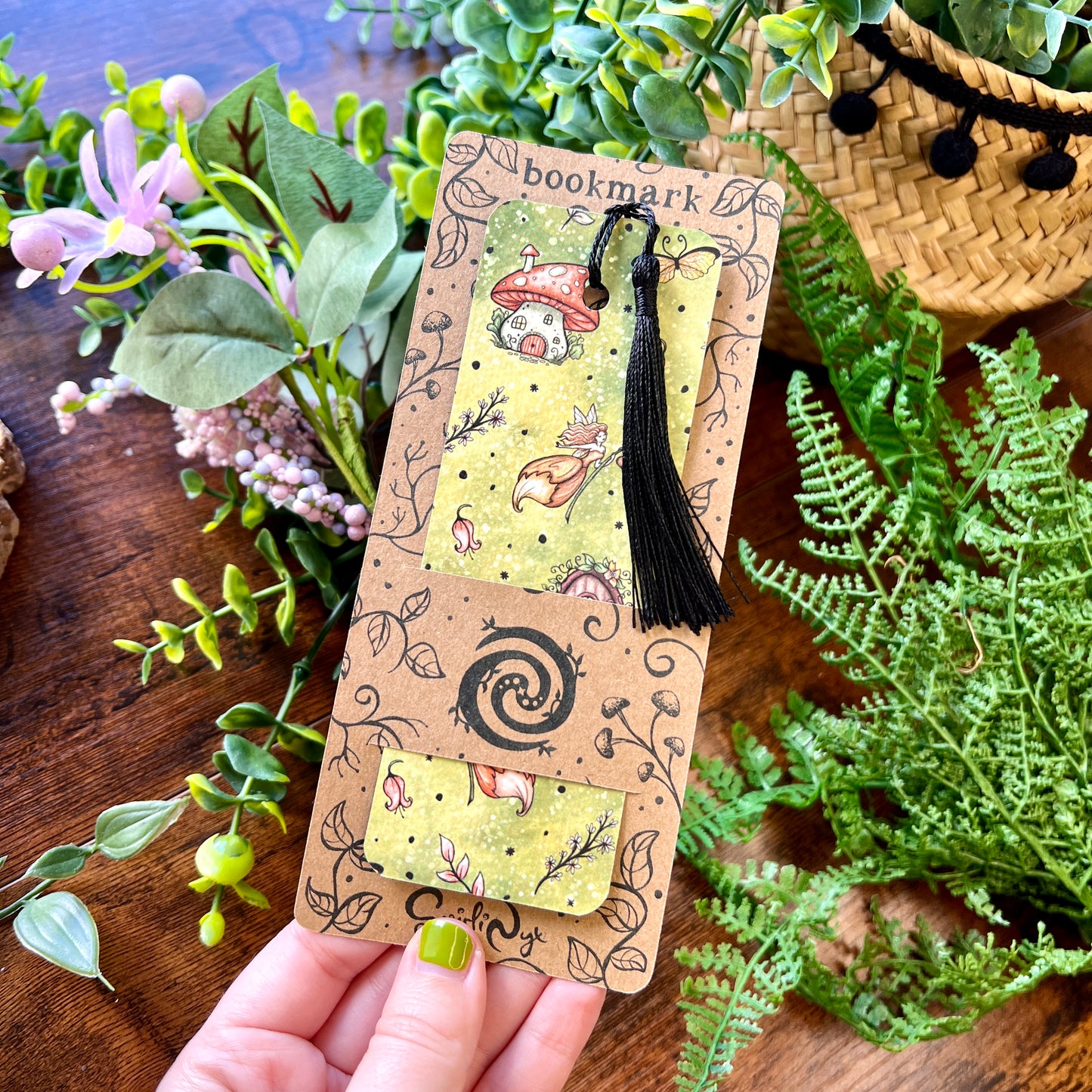 SECOND Red Magic Garden Bookmark