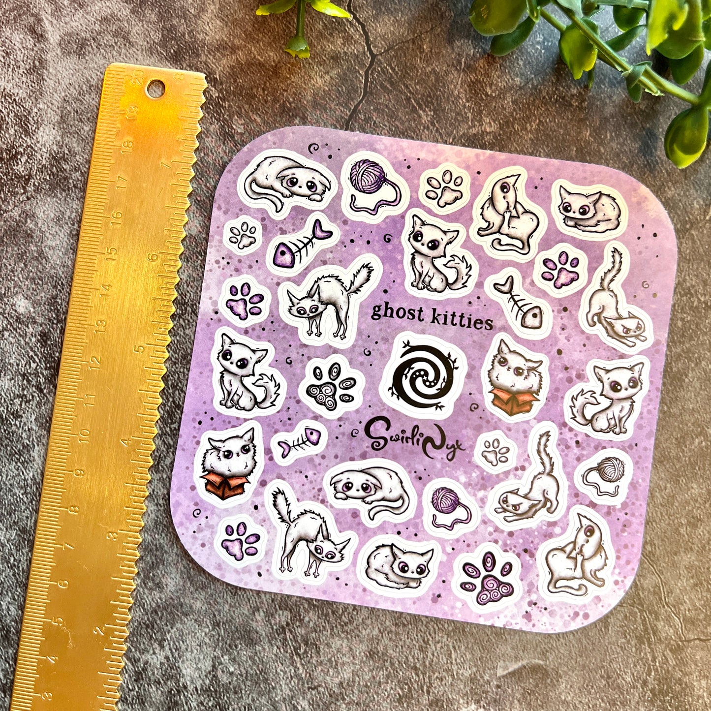 Ghost Kitties Sticker Sheet