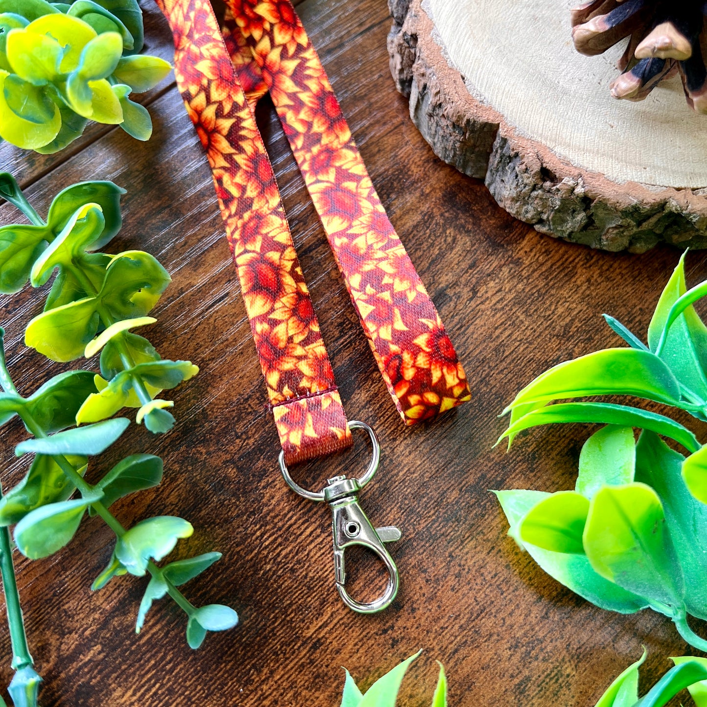 END OF LINE Sunflower Lanyard