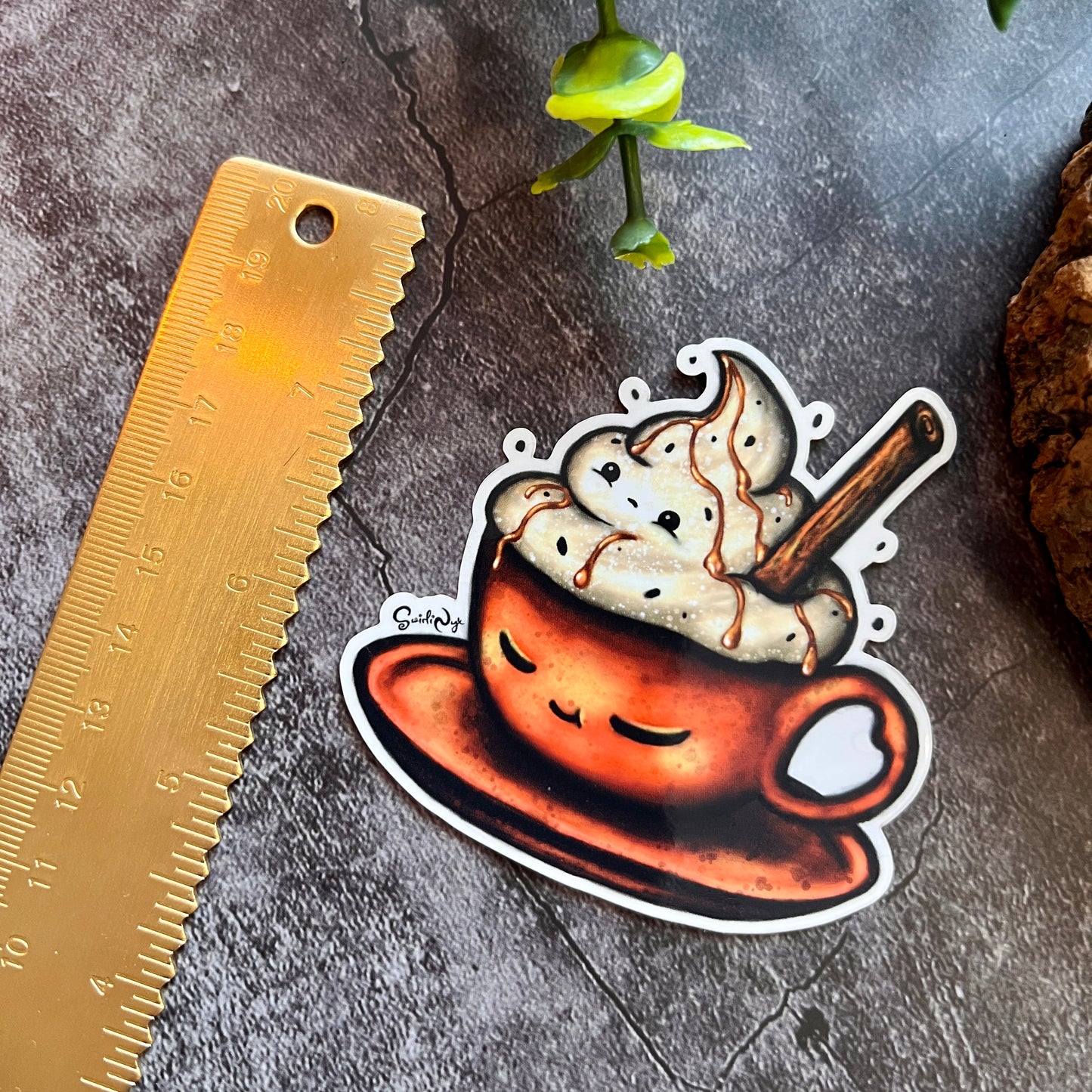 Cosy Cocoa Clear Sticker