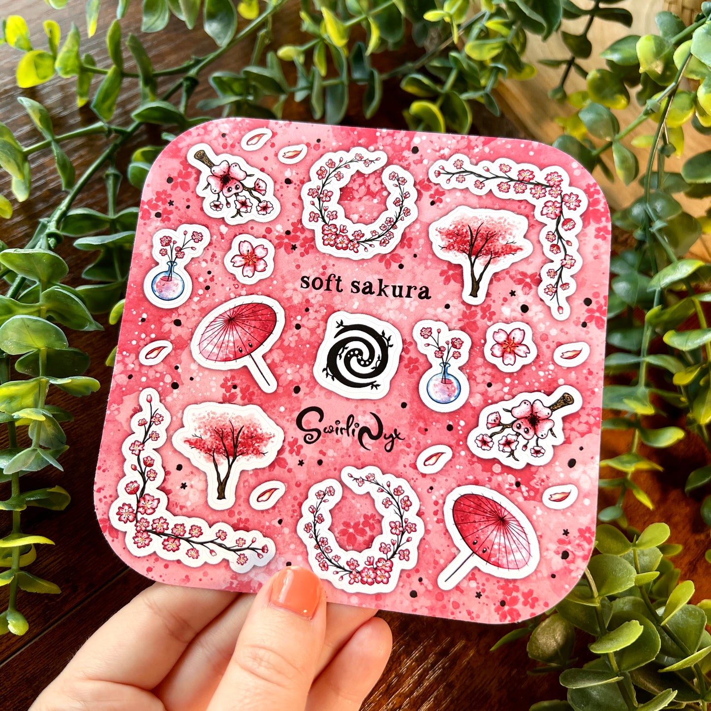 Pink Soft Sakura Sticker Sheet