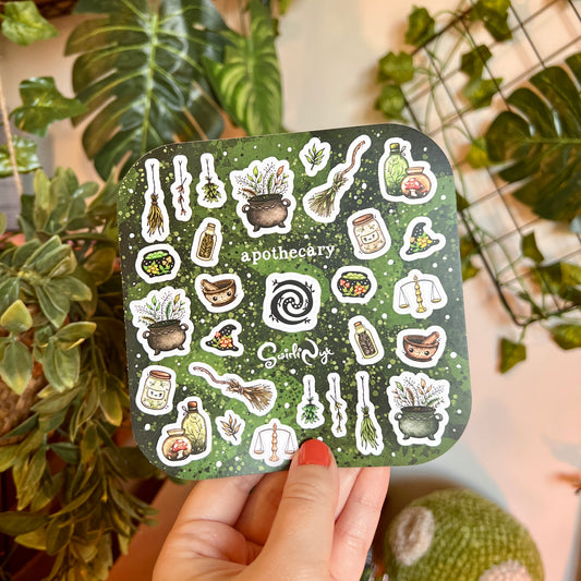 Green Apothecary Sticker Sheet