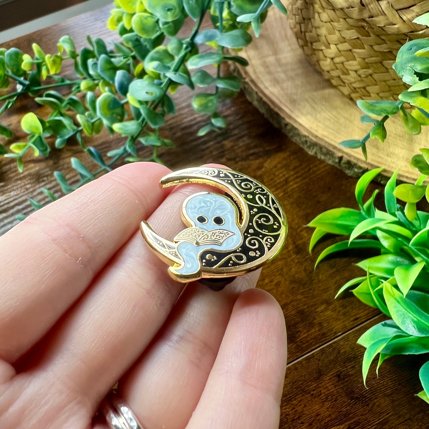 Wisper the Ghost Enamel Pin