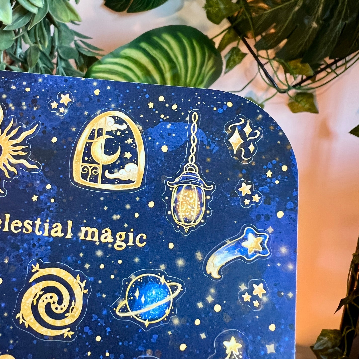 Navy Celestial Magic Sticker Sheet