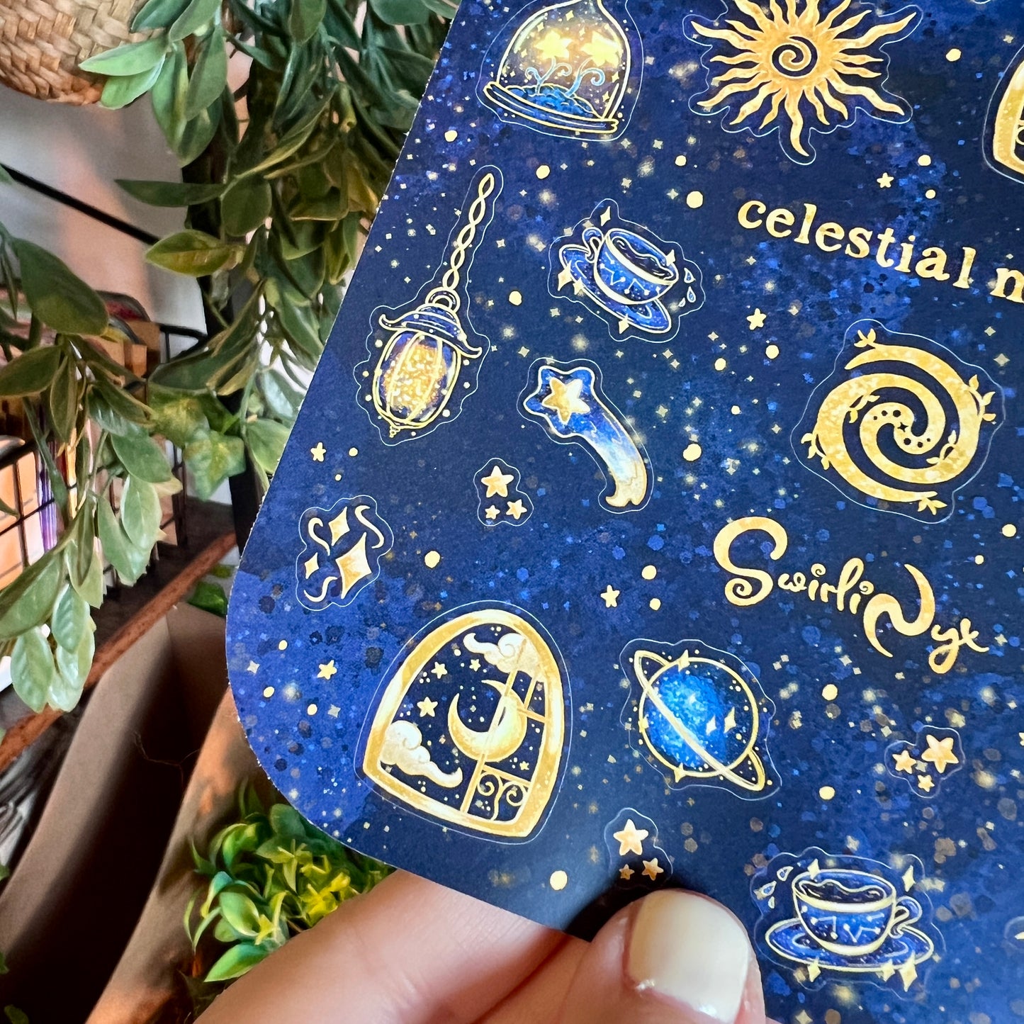 Navy Celestial Magic Sticker Sheet