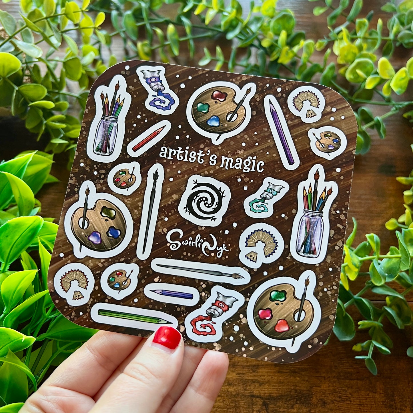 Artist's Magic Dark Sticker Sheet