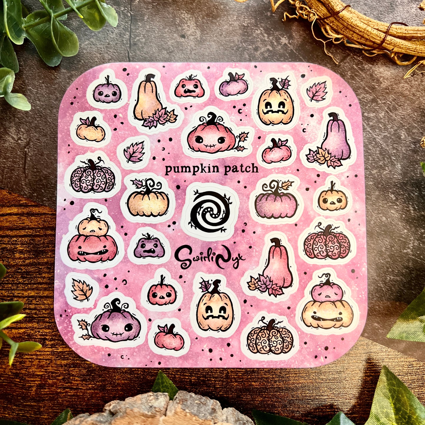 Pastel Pumpkin Patch Sticker Sheet