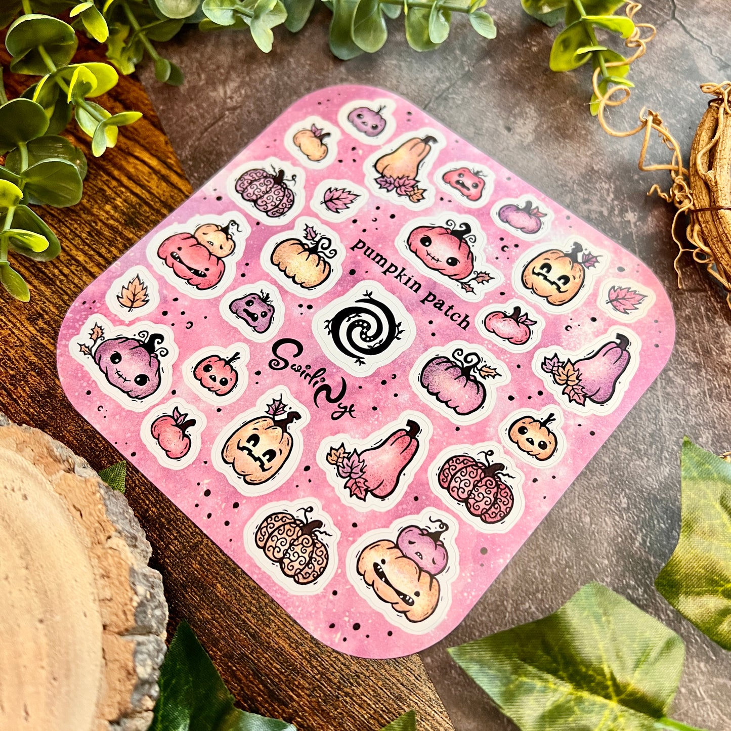 Pastel Pumpkin Patch Sticker Sheet