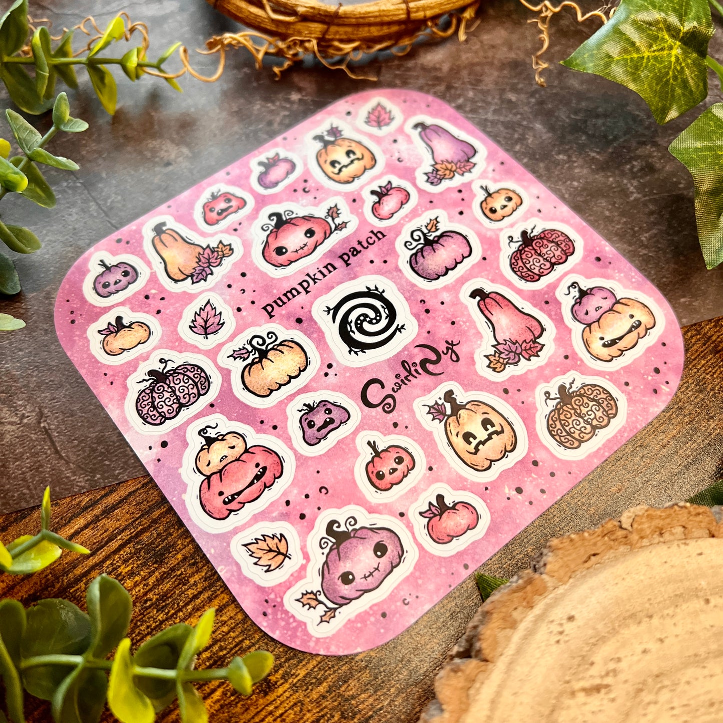 Pastel Pumpkin Patch Sticker Sheet