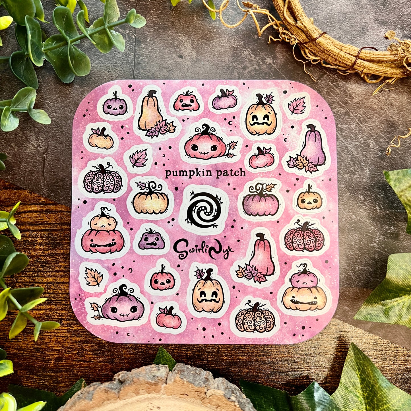 Pastel Pumpkin Patch Sticker Sheet