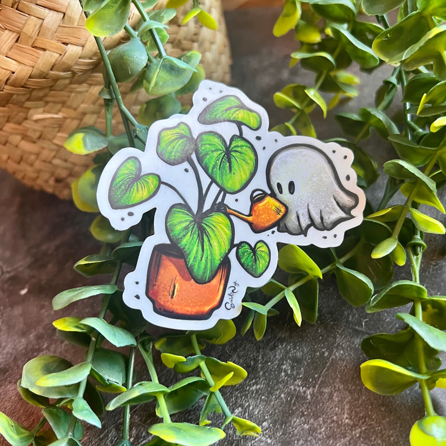 Plant Ghost Clear Sticker