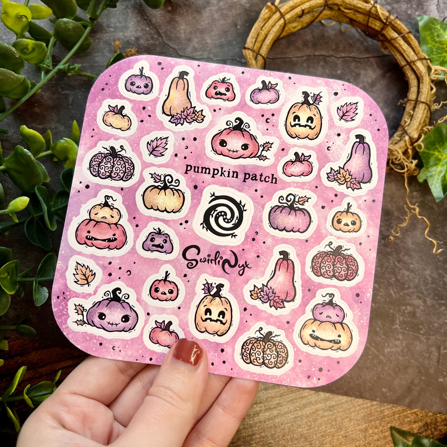 Pastel Pumpkin Patch Sticker Sheet