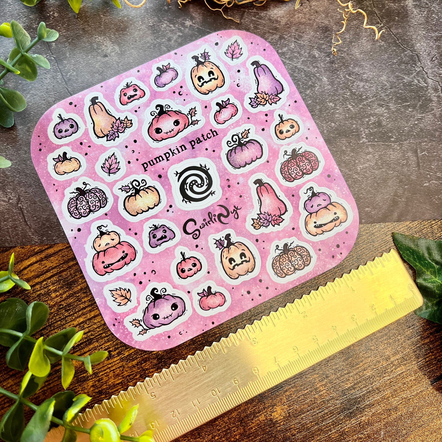 Pastel Pumpkin Patch Sticker Sheet