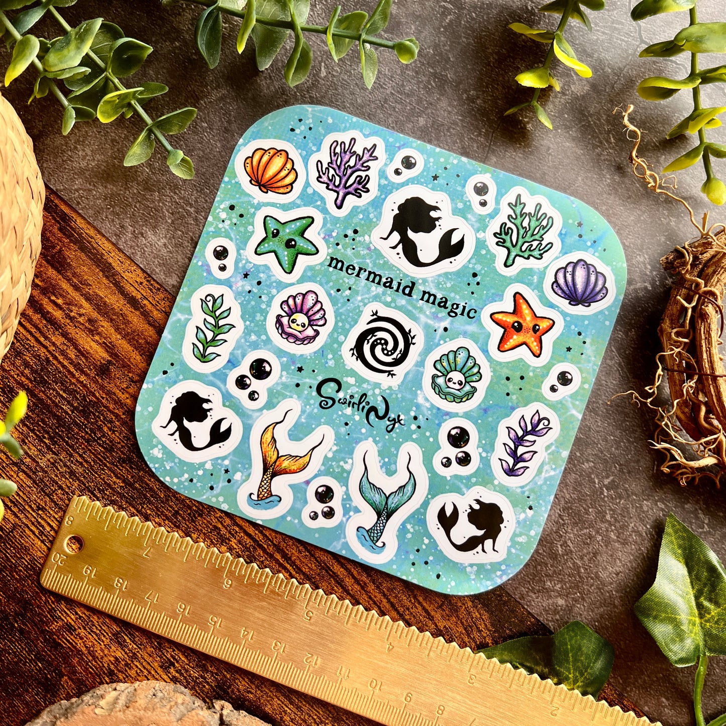 Classic Mermaid Magic Sticker Sheet