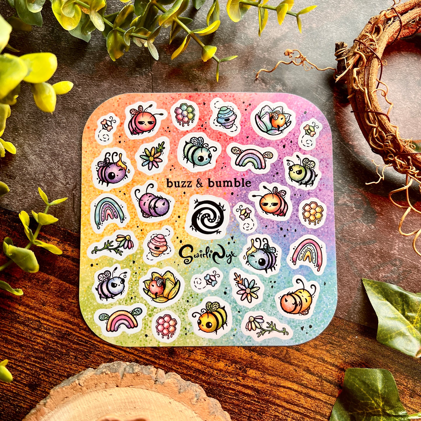 Rainbow Buzz & Bumble Sticker Sheet