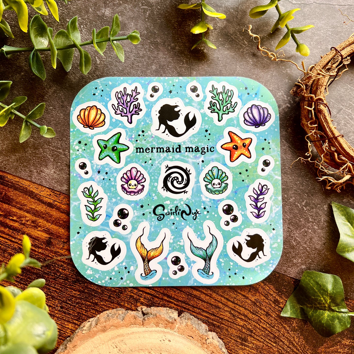 Classic Mermaid Magic Sticker Sheet