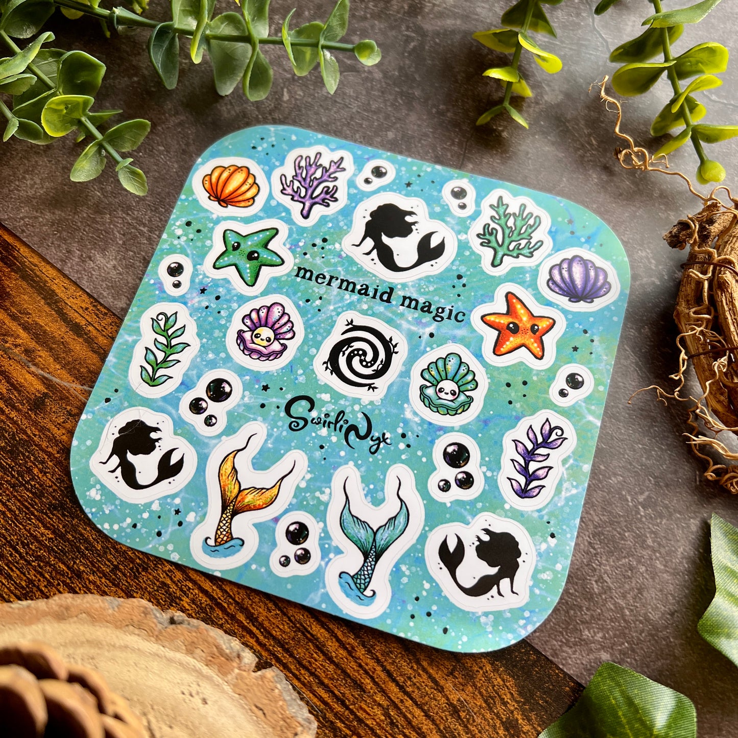 Classic Mermaid Magic Sticker Sheet