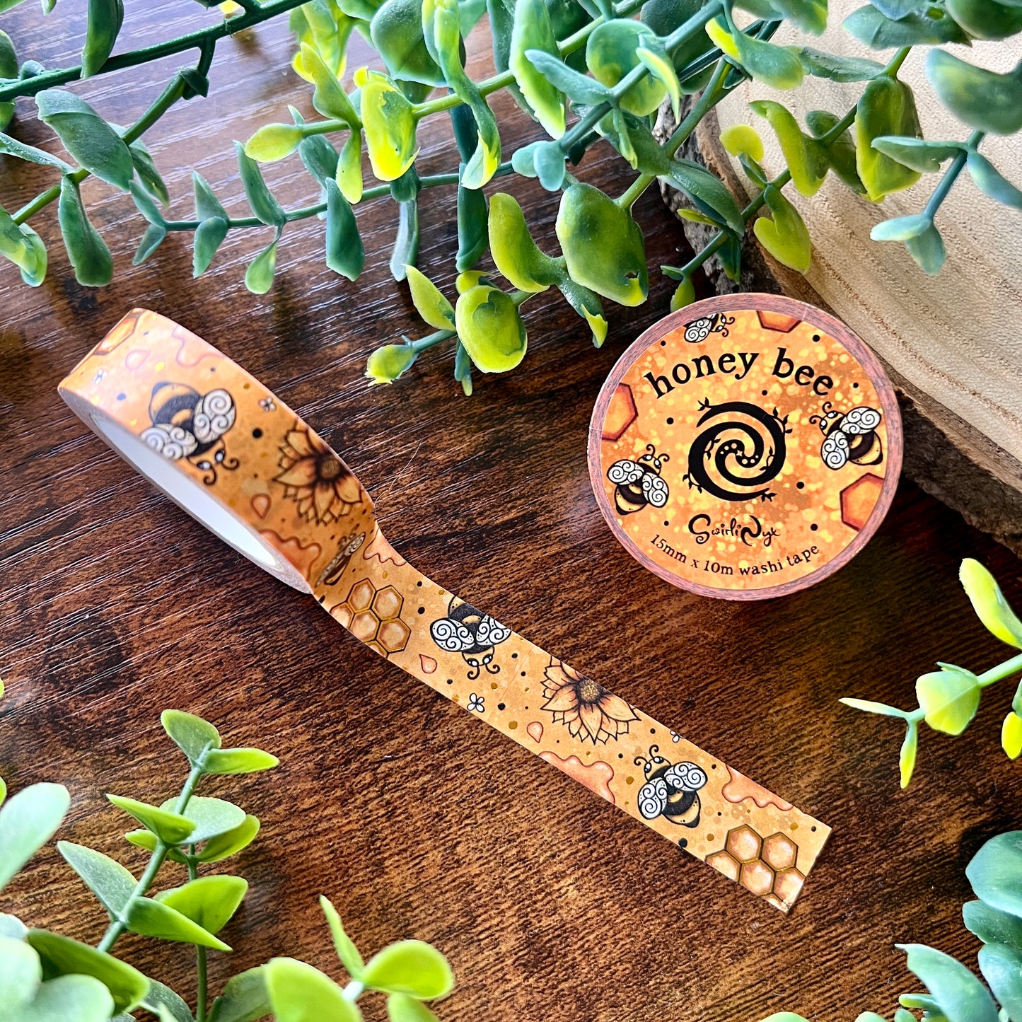 Honey Bee Foil Washi Tape